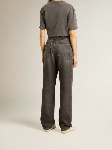 Golden Goose Black Women Jeans & Pants Women’s Black Jeans With Printed Pocket - Image 4