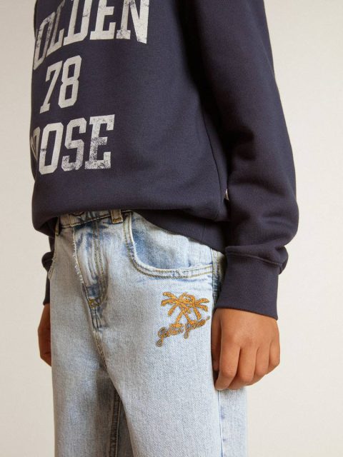 Golden Goose Bottomwear Selection (4-12 Years) Boys' Light Denim Jeans Kids Light Denim - Image 5