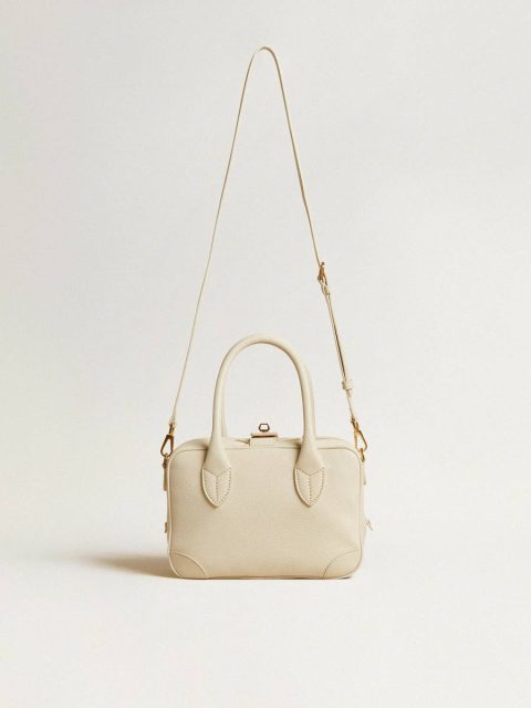 Golden Goose Crossbody Bags Women Vita Bag In Butter-Colored Sheepskin Leather With Gold Details Butter - Image 4
