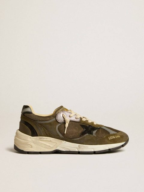 Golden Goose Dad-Star Women Women’s Dad-Star In Suede And Mesh With Black Leather Star And Heel Tab
