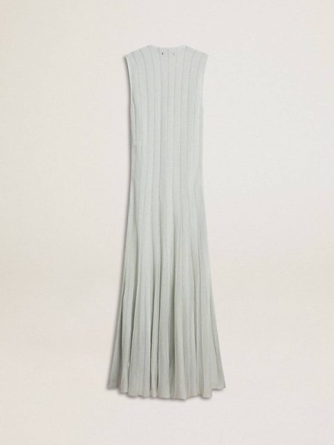 Golden Goose Dresses & Jumpsuits Women’s Baby Blue Dress With Vertical Striped Pattern Women Baby Blue - Image 4