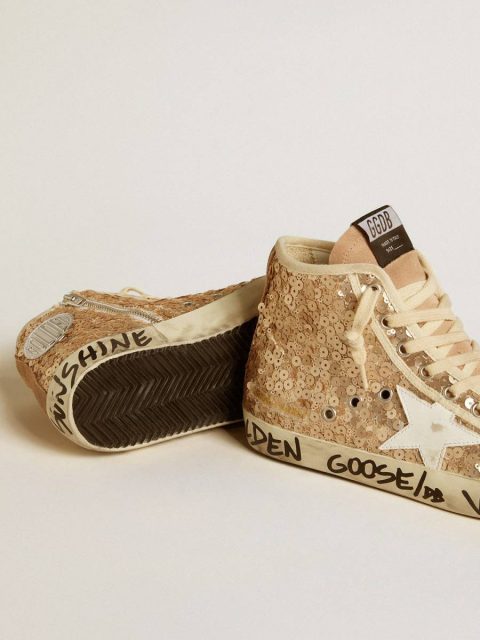 Golden Goose Francy Penstar In Sequins With Leather Star And Suede Inserts Women Francy - Image 3