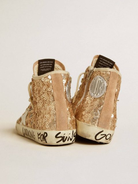 Golden Goose Francy Penstar In Sequins With Leather Star And Suede Inserts Women Francy - Image 4