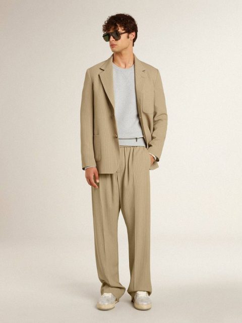 Golden Goose Jeans & Pants Men's Travertine-Colored Joggers Travertine Men - Image 3