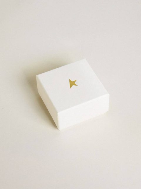 Golden Goose Letter V Charm In Gold-Colored Brass With Crystals Bag Accessories Women Gold - Image 3
