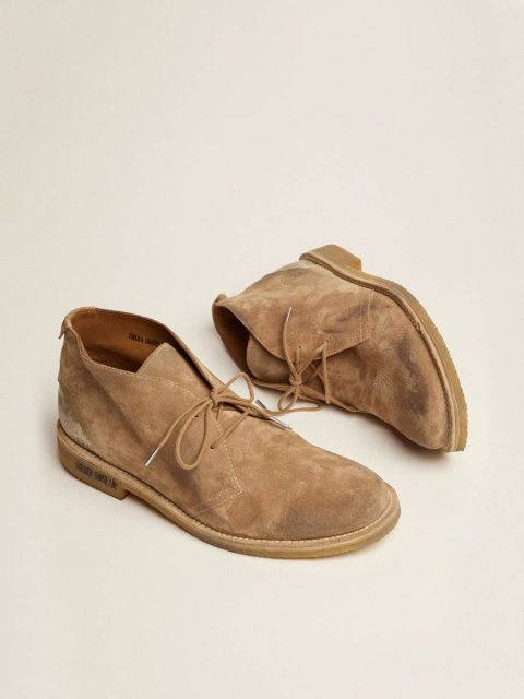 Golden Goose Men Boots Noel Ankle Boots In Caramel-Colored Suede - Image 2