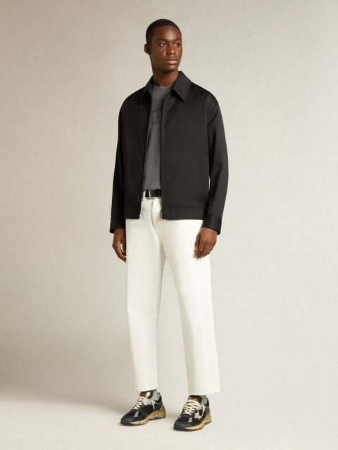 Golden Goose Men Lived-In White Jeans & Pants Men's White Denim Pants - Image 3