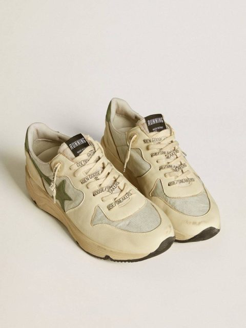 Golden Goose Men Men’s Running Sole Ltd In Nylon And Nappa With Nubuck Star And Heel Tab Running Sole - Image 2