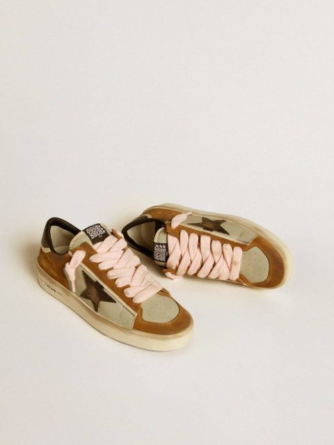 Golden Goose Men Men’s Stardan Ltd In Leather With Laminated Crackle Leather Star And Black Heel Tab Stardan - Image 2