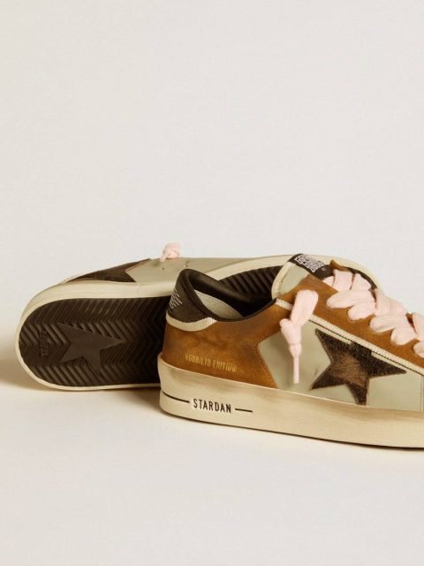 Golden Goose Men Men’s Stardan Ltd In Leather With Laminated Crackle Leather Star And Black Heel Tab Stardan - Image 3