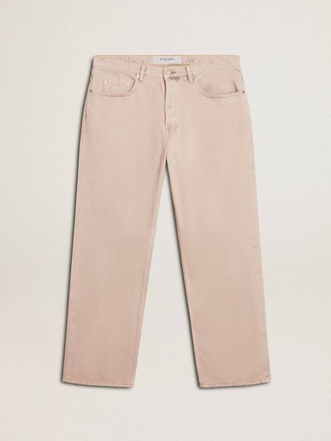 Golden Goose Men Pink Men's Pink Dyed Jeans Jeans & Pants