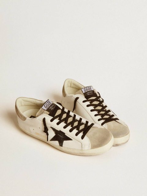 Golden Goose Men Super-Star Men's Super-Star Ltd With Black Croc-Print Leather Star And Suede Inserts - Image 2