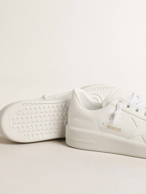 Golden Goose Men’s Bio-Based Purestar With White Star And Heel Tab Men Purestar - Image 4