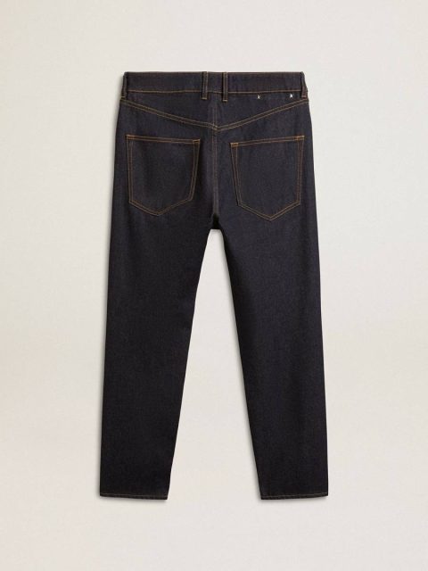 Golden Goose Men’s Dark Blue Jeans In One-Wash Denim Jeans & Pants Dark Blue Men - Image 2