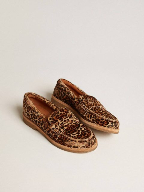 Golden Goose Men's Jerry Loafers In Leopard-Print Pony Skin Boots Men - Image 2