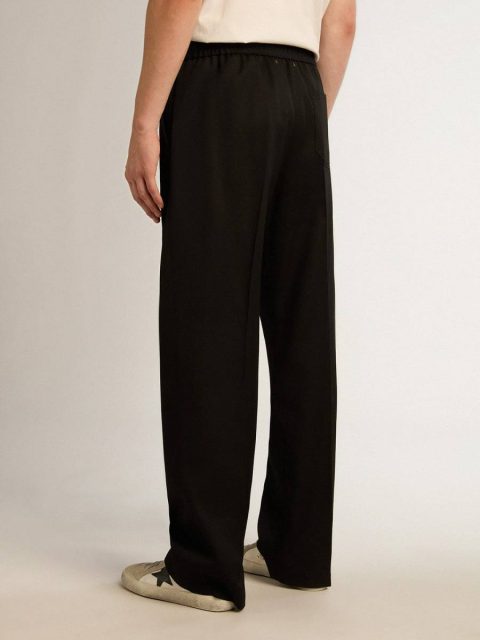Golden Goose Men’s Joggers In Black Wool Men Black Jeans & Pants - Image 4