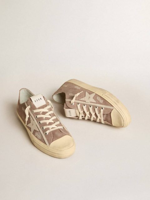 Golden Goose Men's V-Star In Dove-Gray Suede With Light Gray Leather Star Men V-Star - Image 2