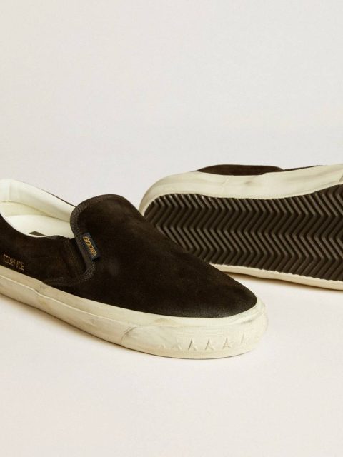 Golden Goose Men's Vce Penstar In Black Suede With Black Leather Heel Tab Ggdb Classics Men - Image 4