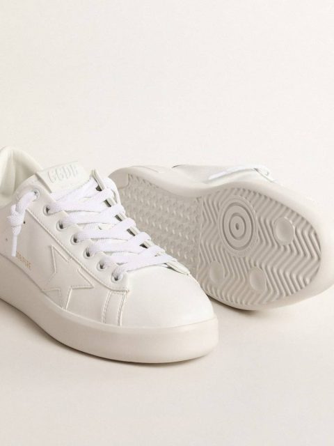 Golden Goose Purestar Women Women's Bio-Based Purestar With Bronze Metallic Leather Heel Tab - Image 3