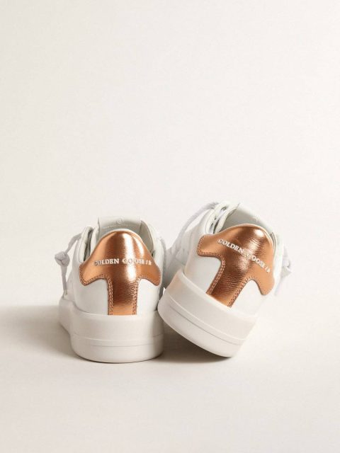 Golden Goose Purestar Women Women's Bio-Based Purestar With Bronze Metallic Leather Heel Tab - Image 4