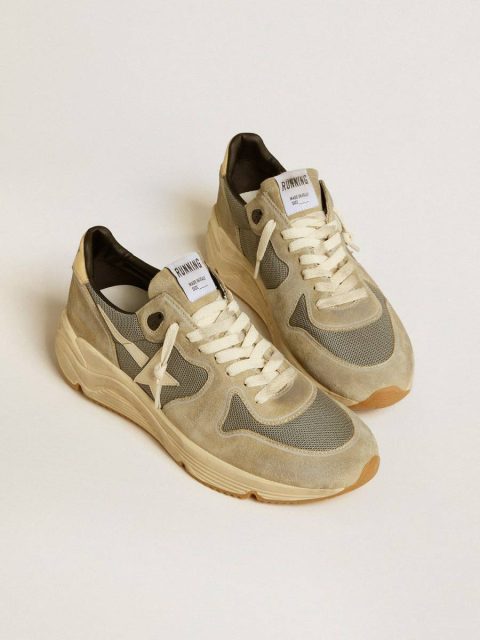 Golden Goose Running Sole In Gray Suede With White Star And White Heel Tab Running Sole Men - Image 2