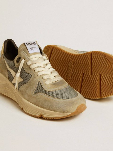 Golden Goose Running Sole In Gray Suede With White Star And White Heel Tab Running Sole Men - Image 3
