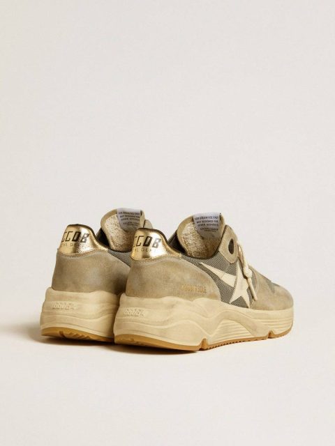 Golden Goose Running Sole In Gray Suede With White Star And White Heel Tab Running Sole Men - Image 4