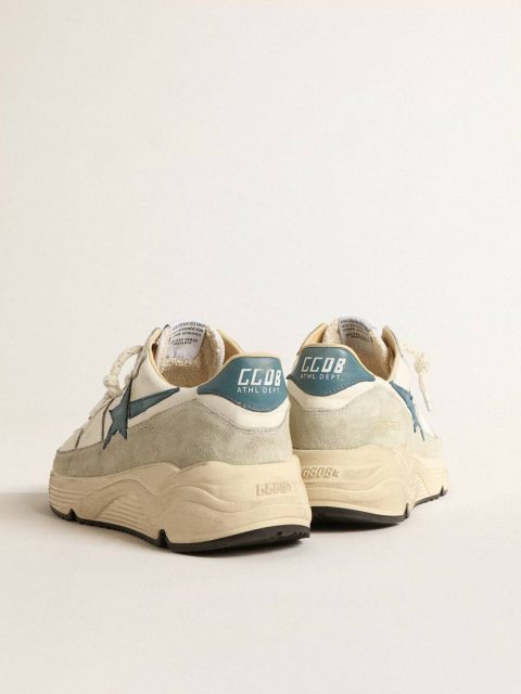 Golden Goose Running Sole In Nappa With Blue Leather Star And Suede Insert Men Running Sole - Image 5