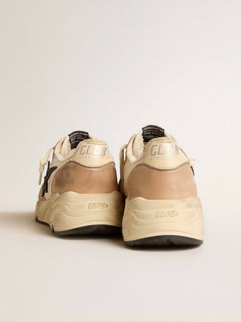 Golden Goose Running Sole In Nylon And Nubuck With Dark Blue Suede Star Running Sole Men - Image 4