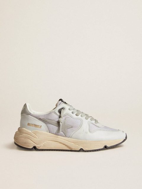 Golden Goose Running Sole Running Sole In Nylon And Nappa With Rubber Star And Leather Heel Tab Women