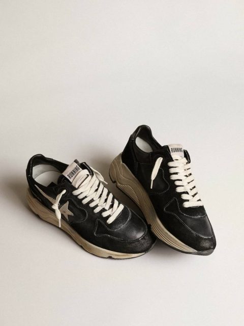Golden Goose Running Sole Women's Running Sole In Black Nappa And Suede Women - Image 2