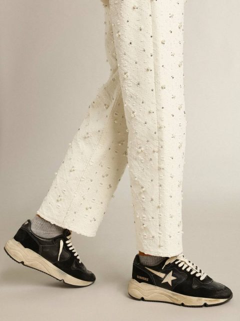 Golden Goose Running Sole Women's Running Sole In Black Nappa And Suede Women - Image 3