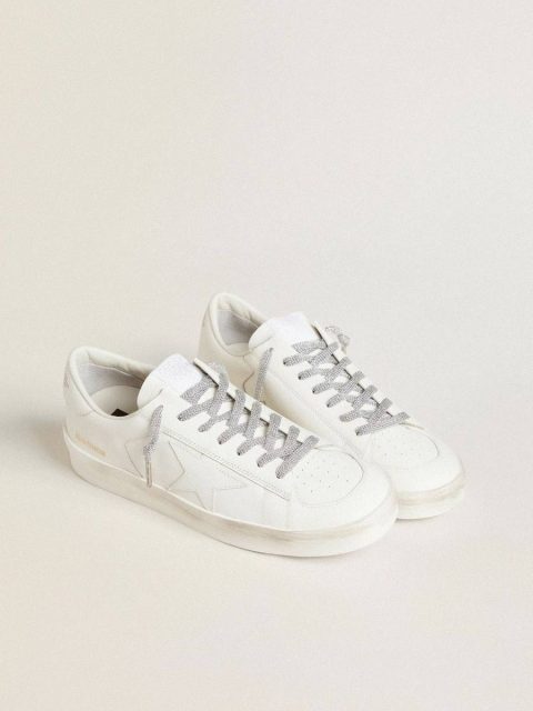 Golden Goose Silver Lurex Laces Silver Women Laces - Image 3