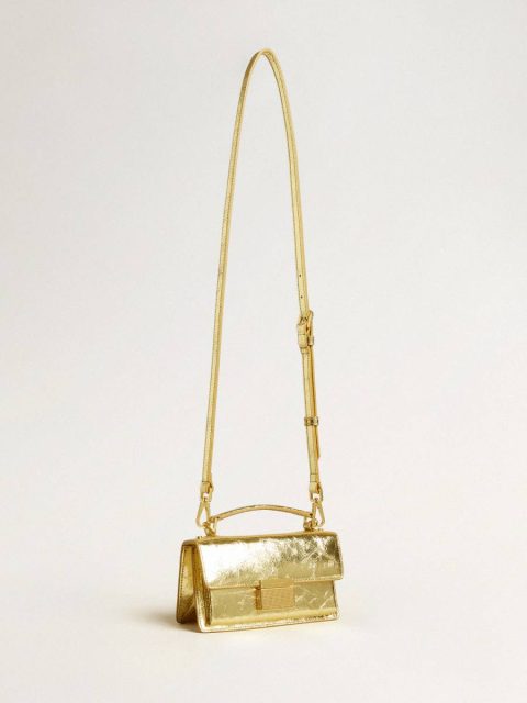 Golden Goose Small Venezia Bag In Gold Metallic Leather With Gold Details Women Gold Crossbody Bags - Image 2
