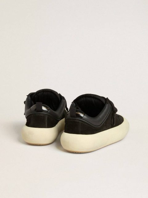 Golden Goose Space-Star Men's Space-Star Cube In Black Suede With Perforated Star Men - Image 4