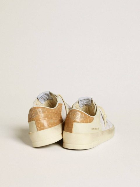 Golden Goose Stardan Ltd With Beige Leather Star And Crocodile Beige Leather Heel Tab Stardan Women - Image 4