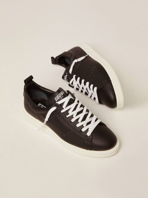 Golden Goose Starter Men Men's Starter In Leather With Star Printed On The Heel Tab - Image 2