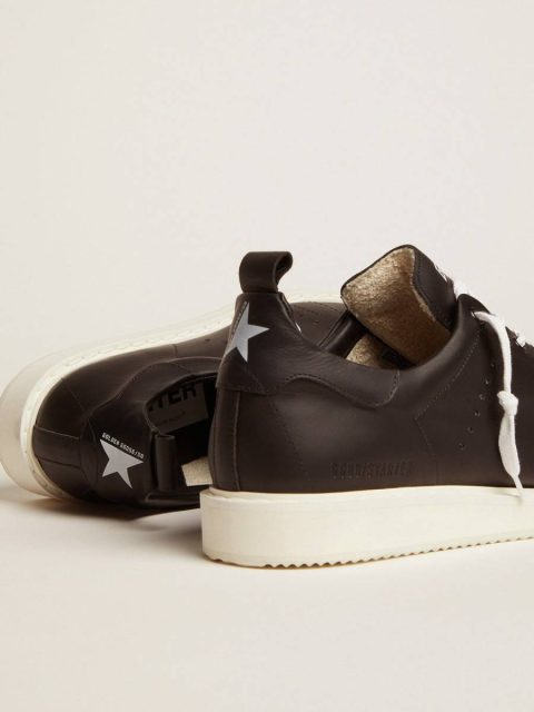 Golden Goose Starter Men Men's Starter In Leather With Star Printed On The Heel Tab - Image 5