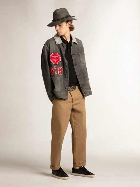 Golden Goose Super-Star Men Men's Super-Star In Black Nappa With Black Suede Star And Heel Tab - Image 3