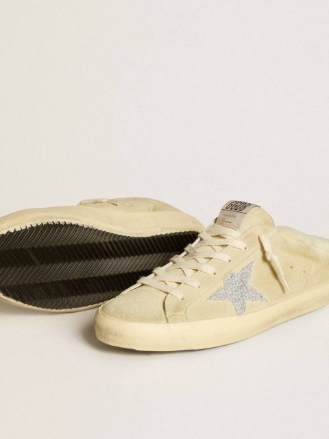 Golden Goose Super-Star Sabot Women Super-Star Sabots With Swarovski Crystal Star And Shearling Lining - Image 3