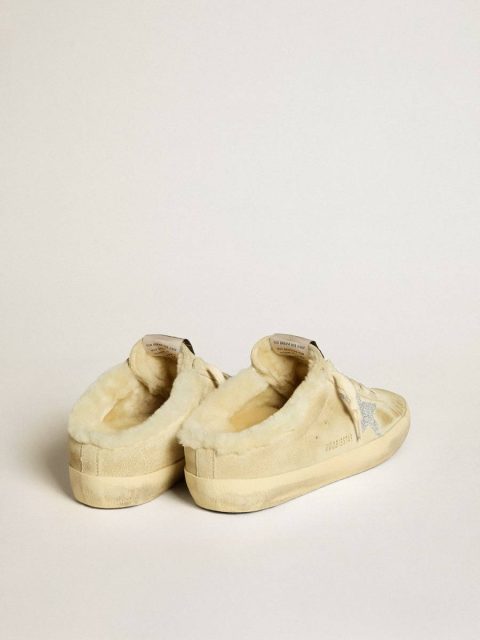 Golden Goose Super-Star Sabot Women Super-Star Sabots With Swarovski Crystal Star And Shearling Lining - Image 4