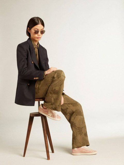 Golden Goose Super-Star Super-Star In Powder-Pink Suede With Cream Leather Star Women - Image 3