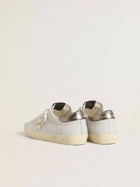 Golden Goose Super-Star With Crackle Leather Star And Metallic Foiled Leather Heel Tab Women Super-Star - Image 5