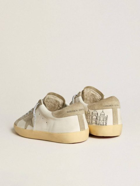 Golden Goose Super-Star Women Women’s Super-Star In Nappa With Ice-Gray Suede Star And Black Embroidery - Image 5