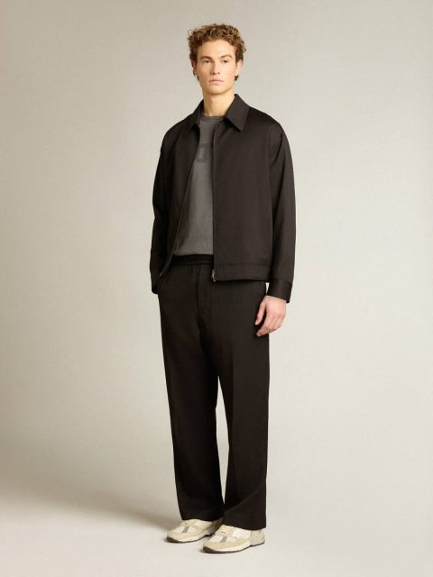 Golden Goose T-Shirts & Polo Shirts Anthracite Gray Men Men's Anthracite Gray T-Shirt With Distressed Treatment - Image 3