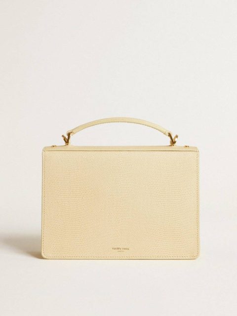 Golden Goose Venezia Bag In Beige Python-Print Leather With Gold Details Beige Women Crossbody Bags - Image 3