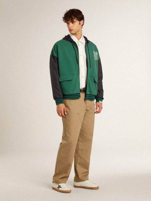 Golden Goose White Men’s Oversized Worn-White Shirt With Vertical Stripes Men Shirts - Image 3