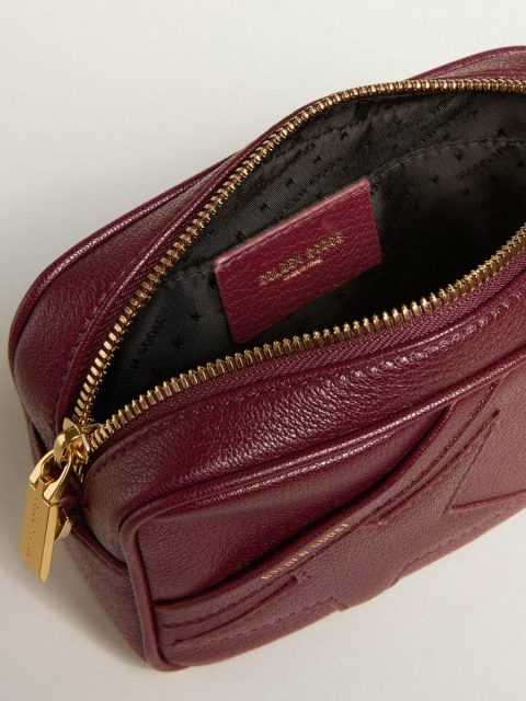 Golden Goose Wine Red Crossbody Bags Mini Star Bag In Wine-Red Leather With Tone-On-Tone Star Women - Image 5