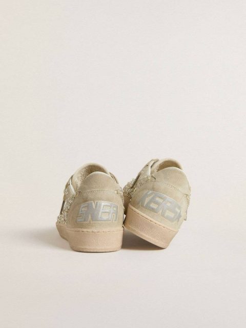 Golden Goose Women Ball Star Ball Star In Suede With Swarovski Crystals And Pearls And Leather Star - Image 4