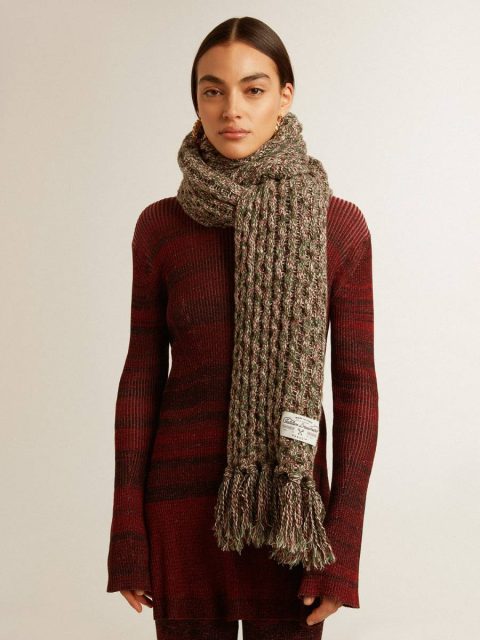 Golden Goose Women Silks & Scarves Multicolored Wool Scarf Multicolor - Image 2